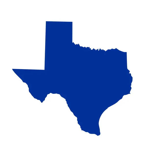 Texas állam térképe — Stock Vector
