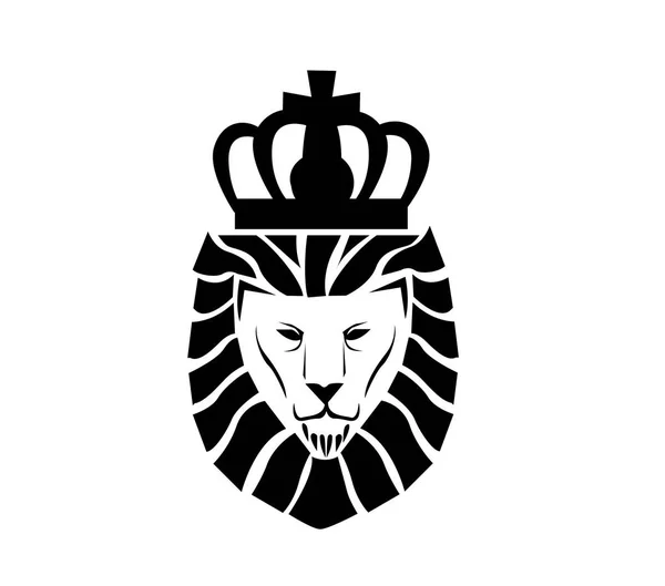 Logo volto leone — Vettoriale Stock