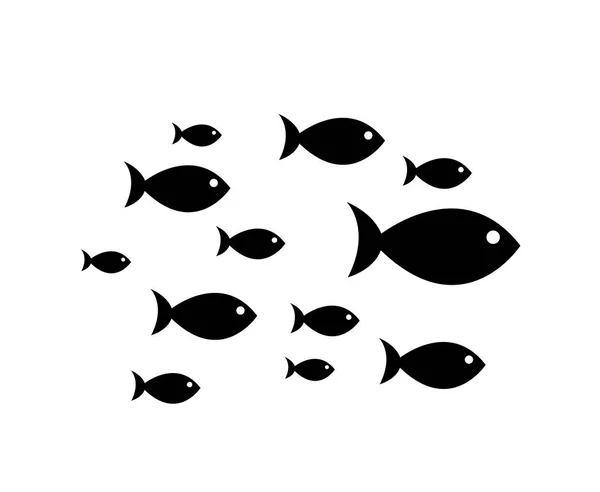 Iconos de peces vector — Archivo Imágenes Vectoriales