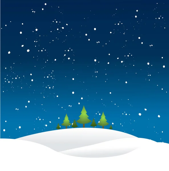 Christmas Landscape vector — Stock Vector