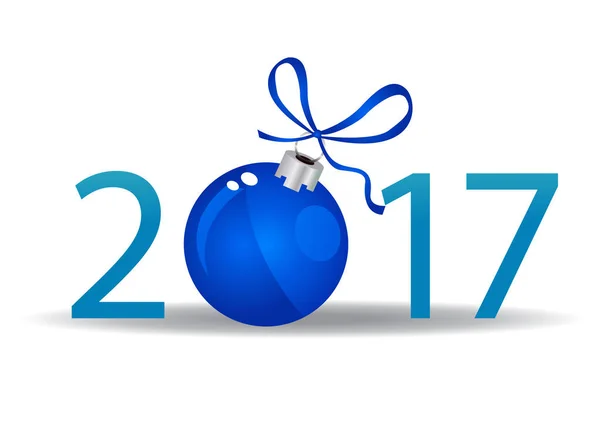 Karácsonyi üdvözlet. Boldog 2017 új évet — Stock Vector