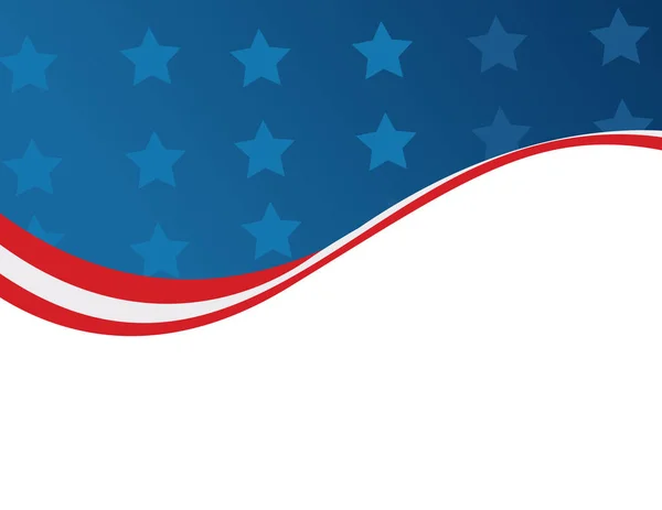 Bandiera USA in stile vettoriale — Vettoriale Stock