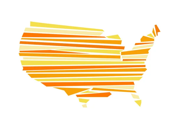 USA Karte Vektor Illustration — Stockvektor