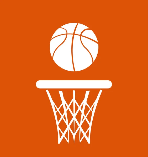 Basketbal, vektorové ilustrace — Stockový vektor