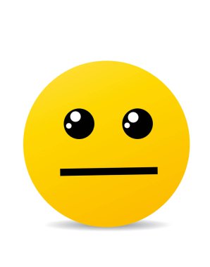 Modern sarı mutlu gülümseme gülüyor