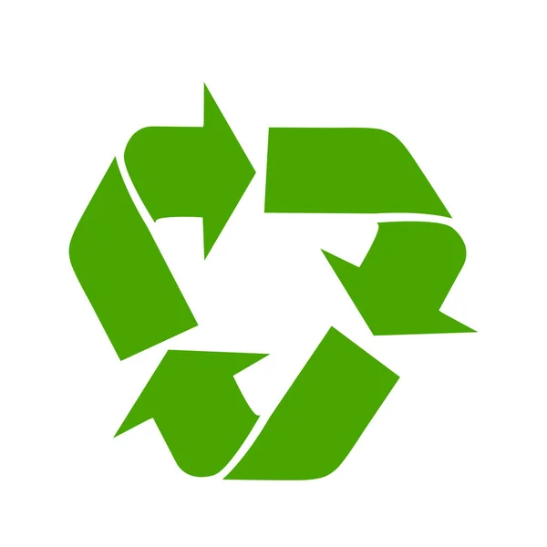 Vektorová ilustrace recyklačního symbolu — Stockový vektor
