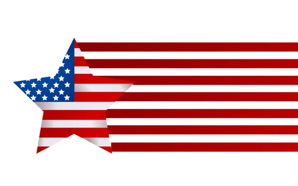 Amerikaanse vlag in stijl vector — Stockvector