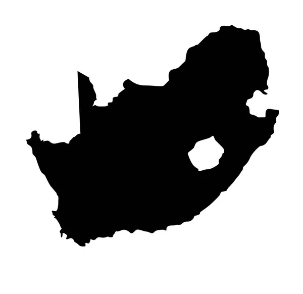 Sudafrica mappa vettoriale — Vettoriale Stock