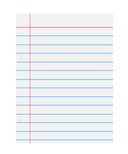 Cuaderno vector de papel — Vector de stock