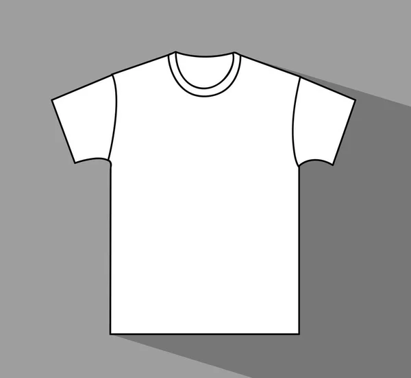 Templat t-shirt kosong - Stok Vektor