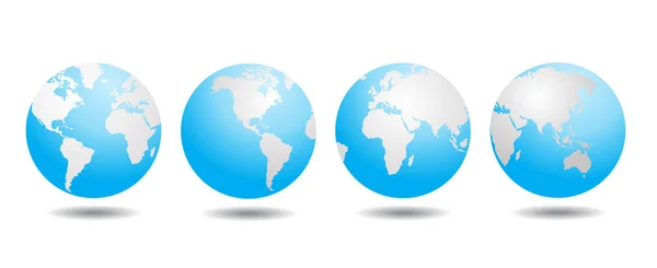 Monde globe vecteur — Image vectorielle