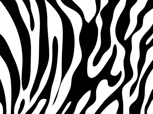 Textura zebra preto e branco — Vetor de Stock