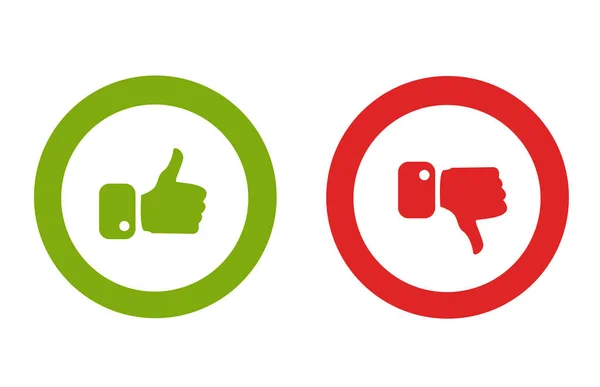 Thumb up and down symbols. Human hand icon. Sign of Like and Dislike ...