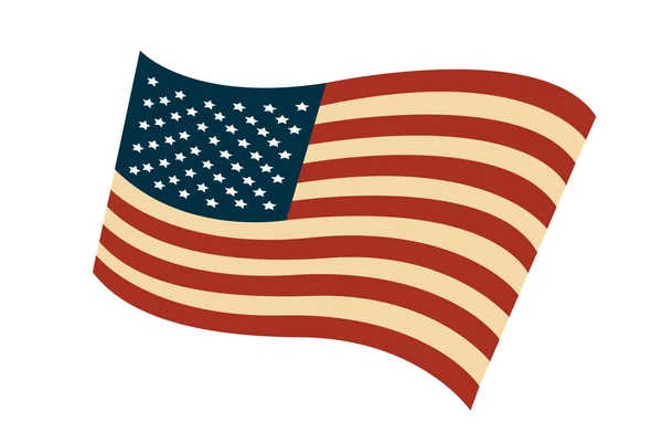 USA vlajka ve stylu vektoru — Stockový vektor