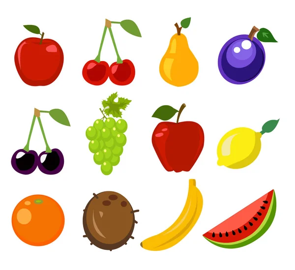 Set of fruit — Stock Vector