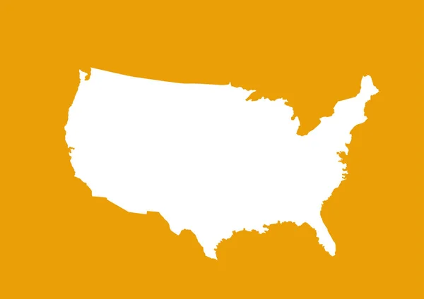 USA illustration vectorielle de carte — Image vectorielle