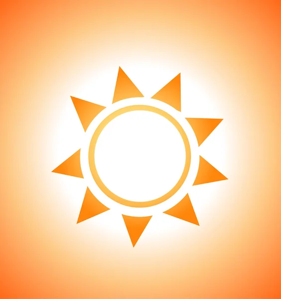 Ilustración vectorial del sol del amanecer — Vector de stock