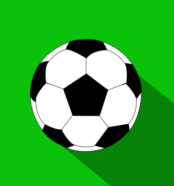 Vector pelota de fútbol estilo plano — Archivo Imágenes Vectoriales