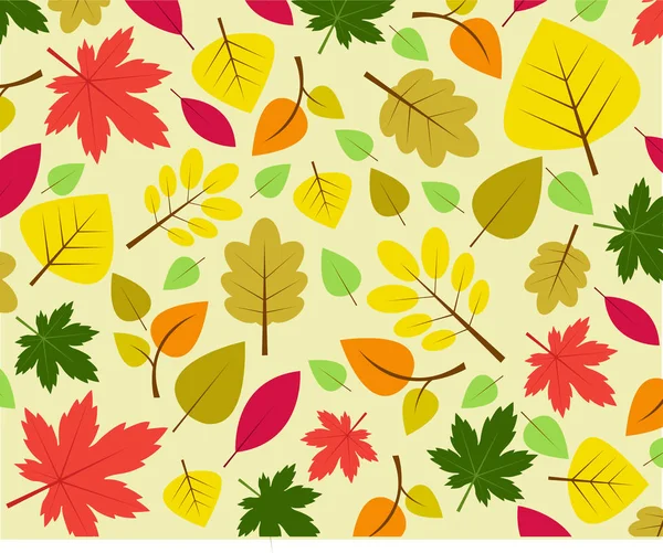 Autumn leaves vector illustration — Stock Vector