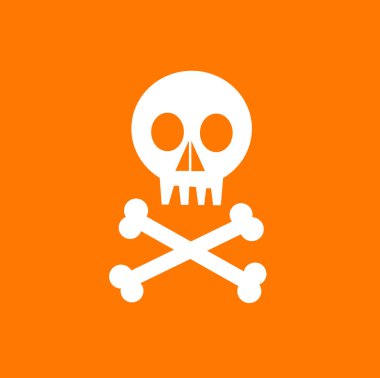 çapraz kemikli vektör kafatası