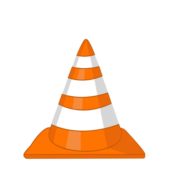 Ilustración del icono del cono aislado en blanco — Vector de stock