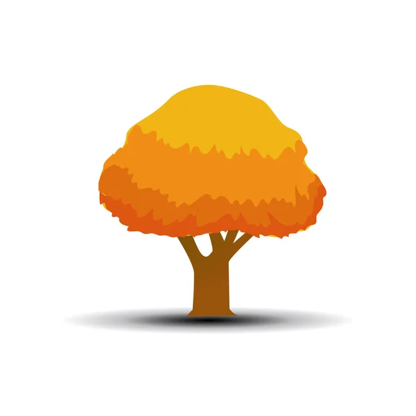 Sonbahar ağacı vektör illüstrasyonu — Stok Vektör