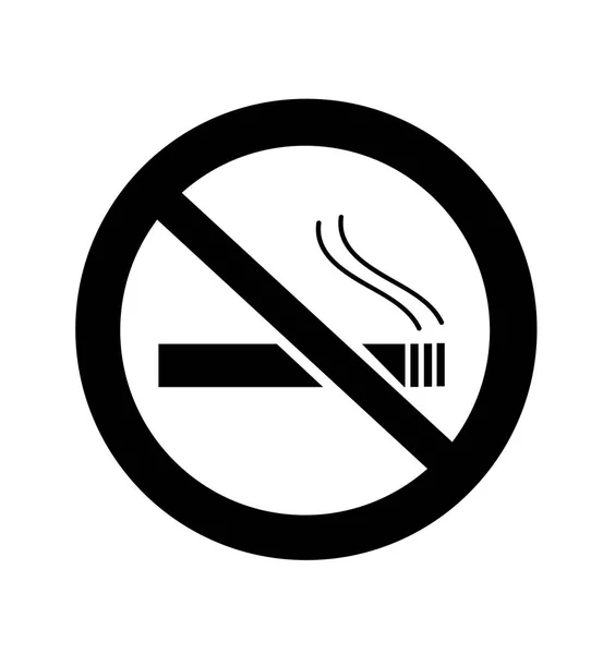 Illustration vectorielle de signe non fumeur — Image vectorielle