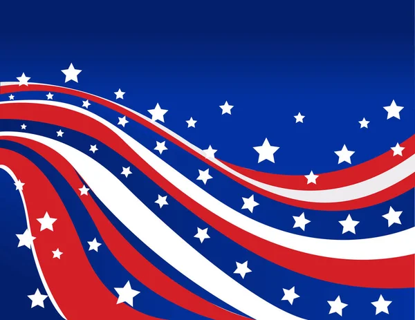 USA flag in style vector — Stock Vector