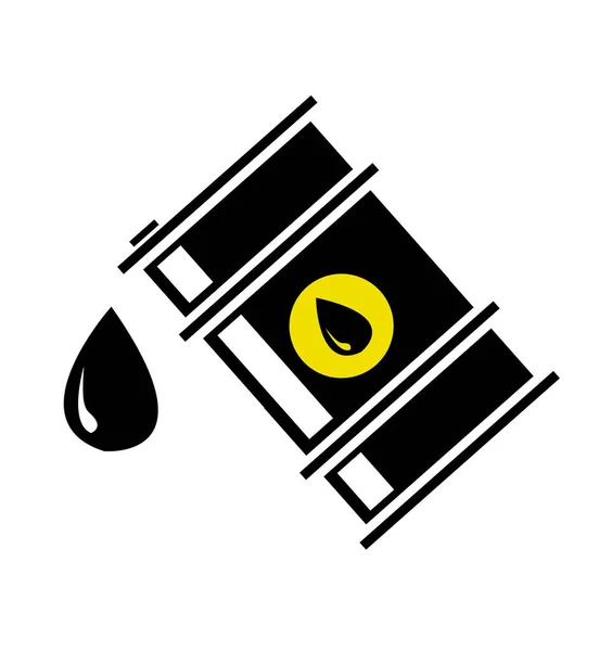 Ilustración vectorial del barril de petróleo — Vector de stock