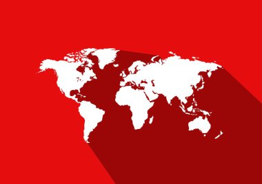 Dünya harita vektör 