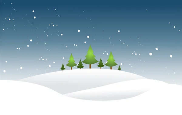 Christmas Landscape vector — Stock Vector