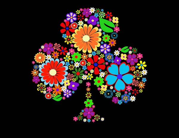 Renkli bahar çiçekleri vektör illüstrasyonu — Stok Vektör
