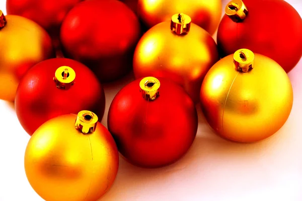 Christmas balls on white — Stock Photo, Image