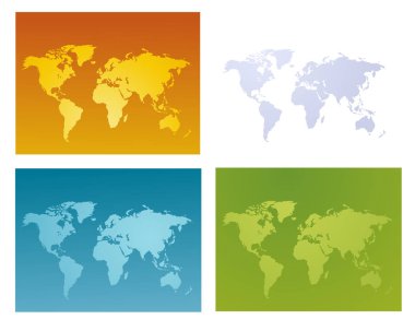 Dünya harita vektör