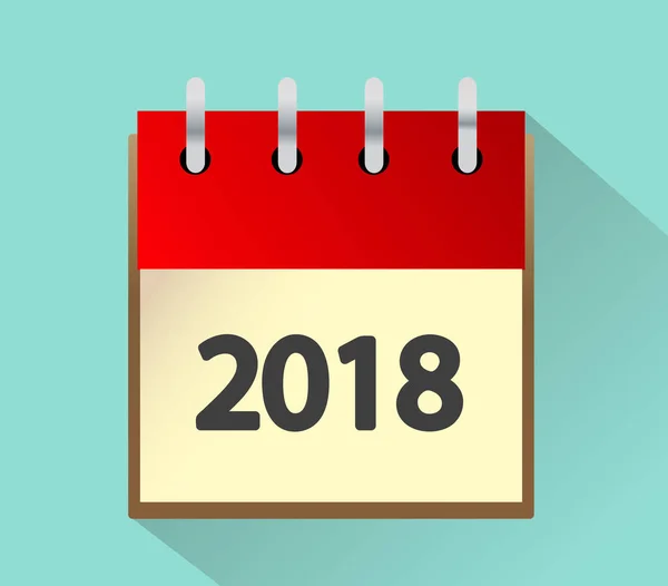 Kalender voor 2018 vectorillustratie — Stockvector