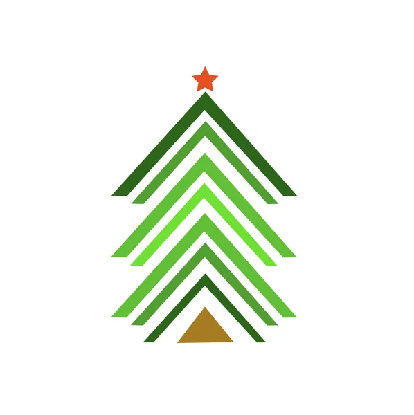 Christmas tree logo — Stock Vector