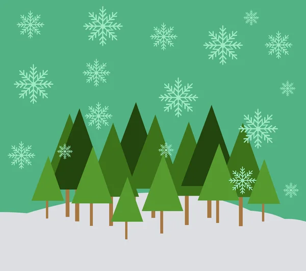Weihnachten Retro-Grußkarte und Hintergrund — Stockvektor