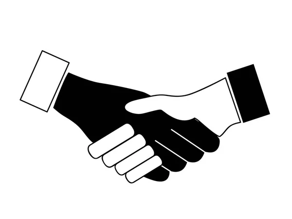 Handshake vektor icon - affärsidé — Stock vektor