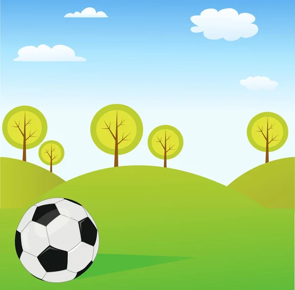 Vektorový fotbalový míč — Stockový vektor