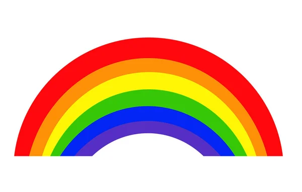 Regenbogen-Symbol-Vektor, Logo-Abbildung — Stockvektor