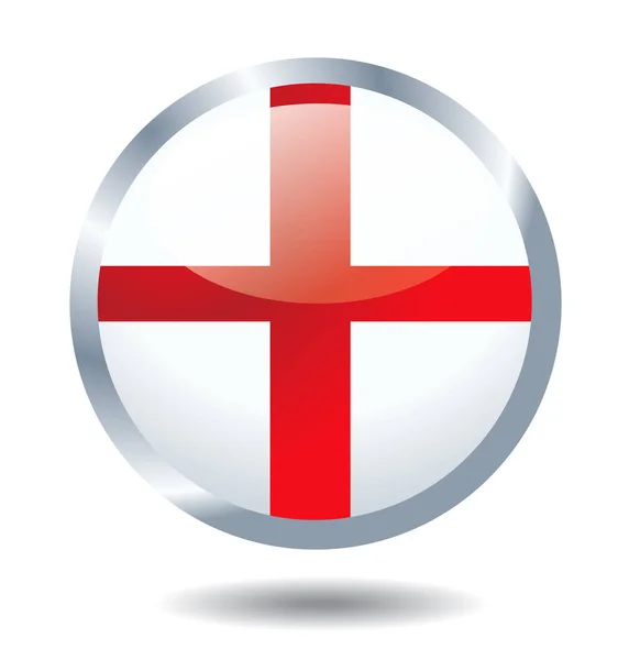 Angielska flaga ilustracja wektorowa — Wektor stockowy