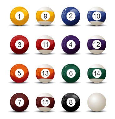 Havuz top vektör çizim üzerinde beyaz