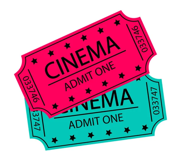 Cinema tickets vector illustration — Stock Vector