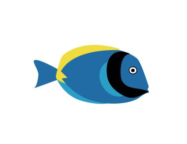 balık simgesi vektör illüstrasyonu