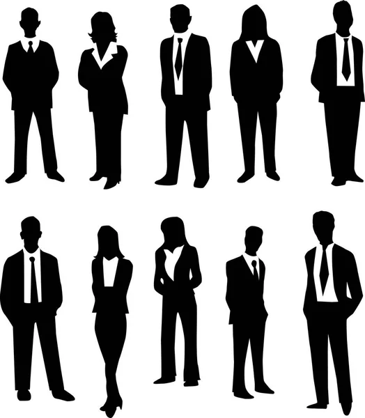 Ilustración vectorial gente de negocios — Archivo Imágenes Vectoriales