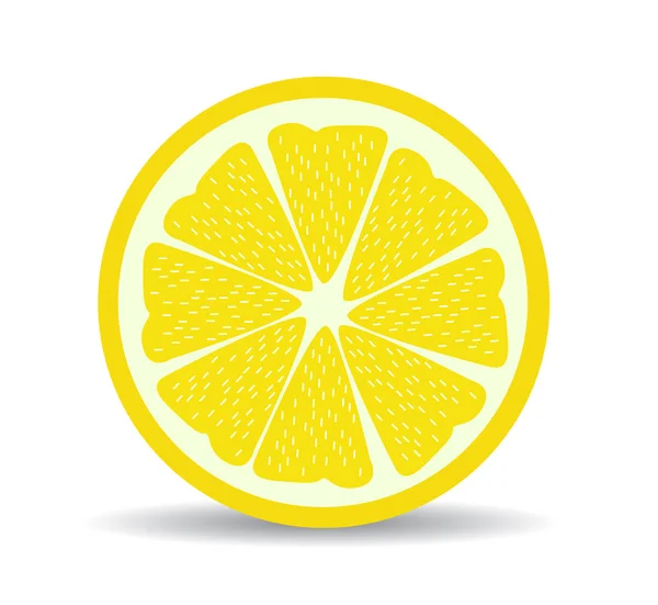 Illustrations vectorielles de fruits frais citron — Image vectorielle