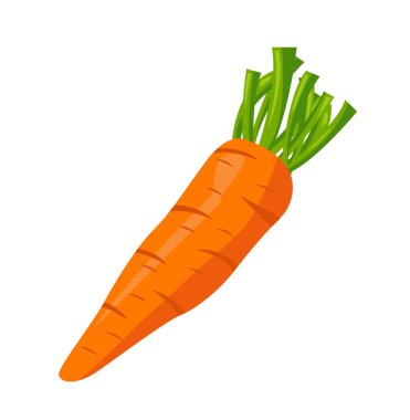 Havuç simgesi vektör illüstrasyonu