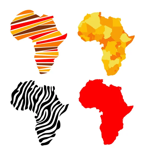 África mapa ilustração vetorial — Vetor de Stock