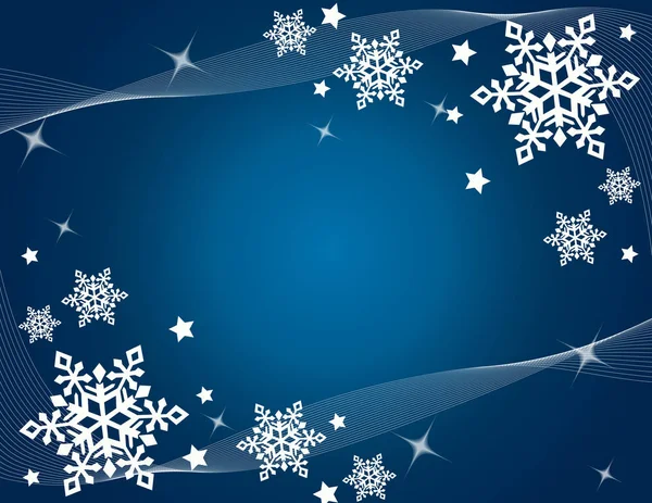 Snowflakes vector illustration art — Stock Vector