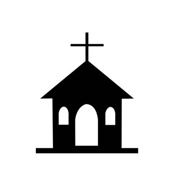 kilise simgesi vektör illüstrasyonu